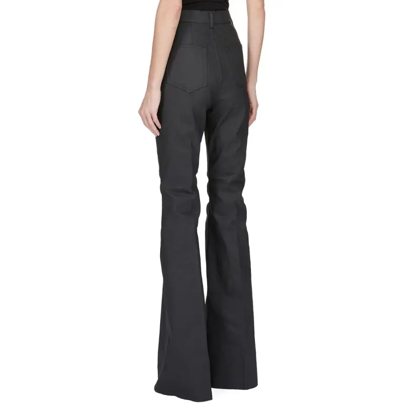 RICK OWENS Waxed Bolan Jeans 'Black'-1