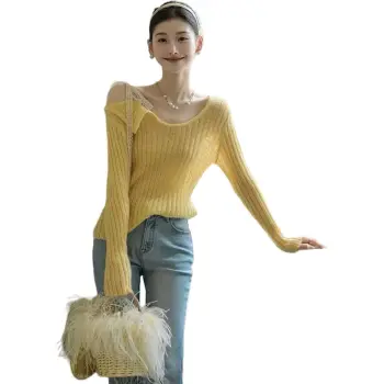 Flowers In Water Knitwear Women's Yellow