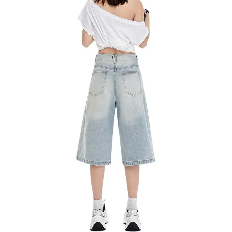 ZAZN Denim Shorts Women's Light Blue-1