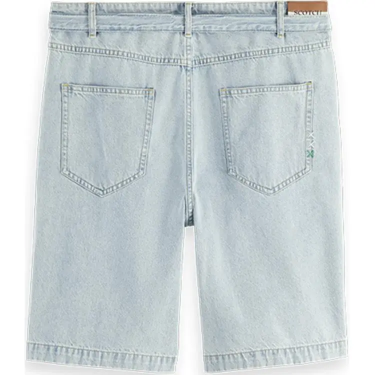 Scotch&Soda SS24 Denim Shorts Men's Washed Blue-1