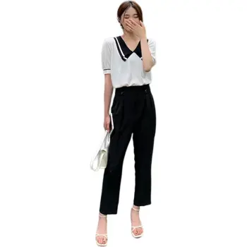 DEAR DEER PUFF Casual Pants Women's Blue Pants