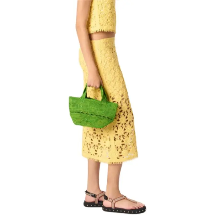 Maje Sun patterned Midi Skirt-3