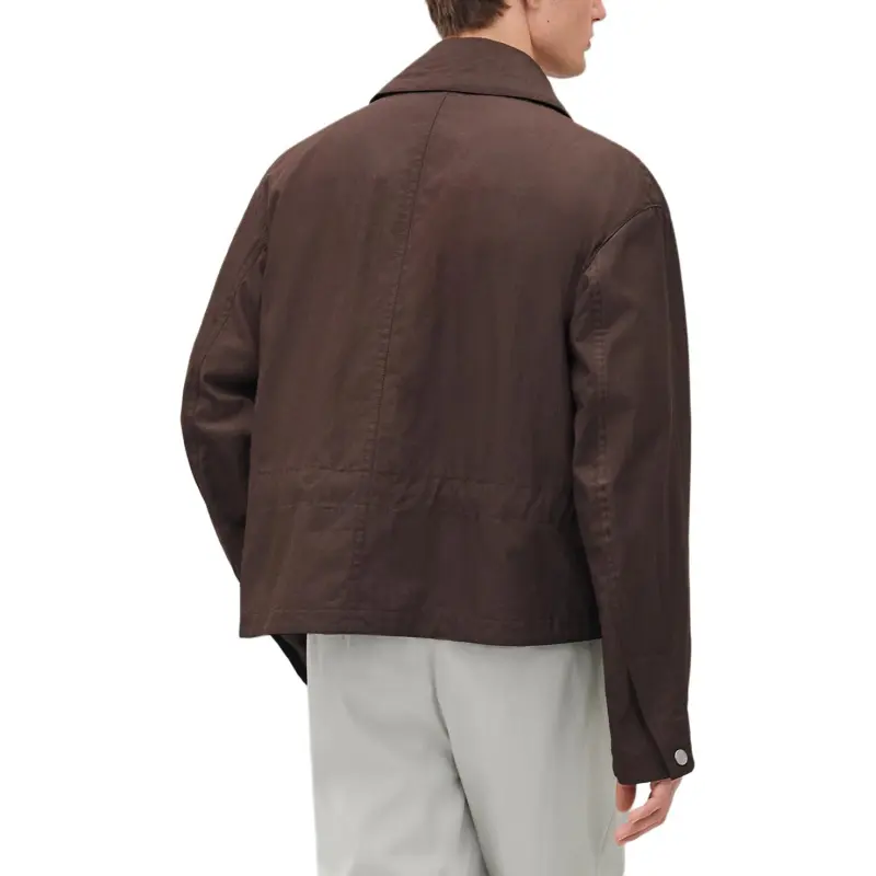 HERMES Jackets & Coats Men's Cocoa Brown-2