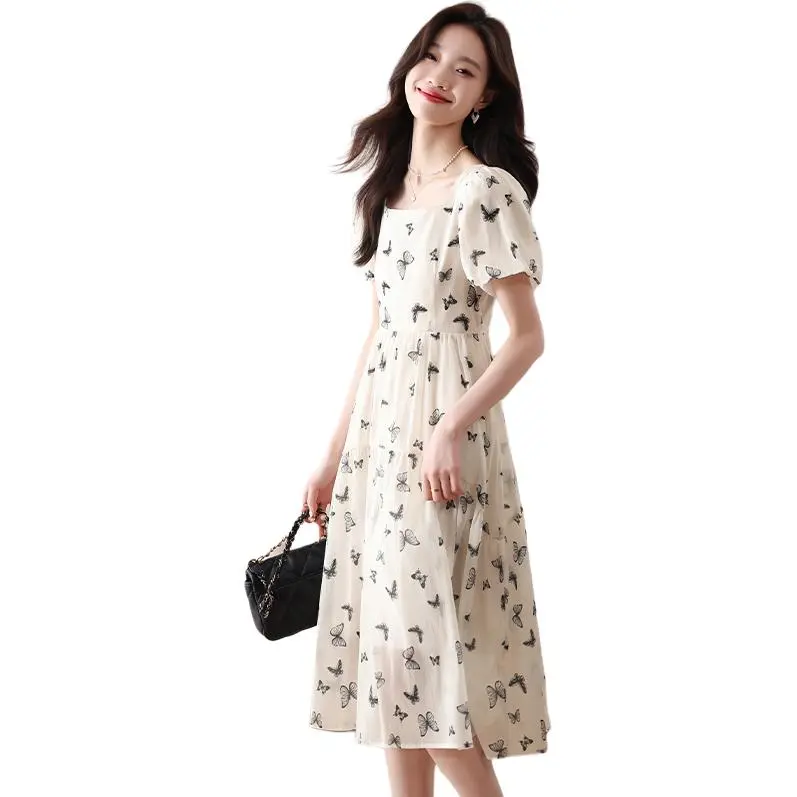 Mu Xiao Xin Short Sleeved Dress Women's-3