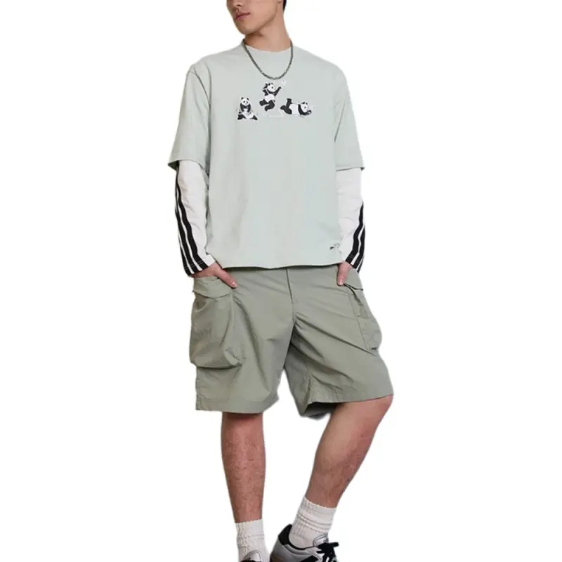 Adidas T Shirt Unisex Linen Green-2