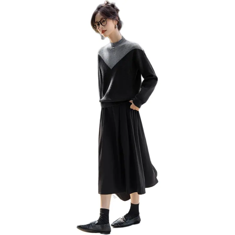 Mo Han Yi Mei Knitwear Women's Gray-4