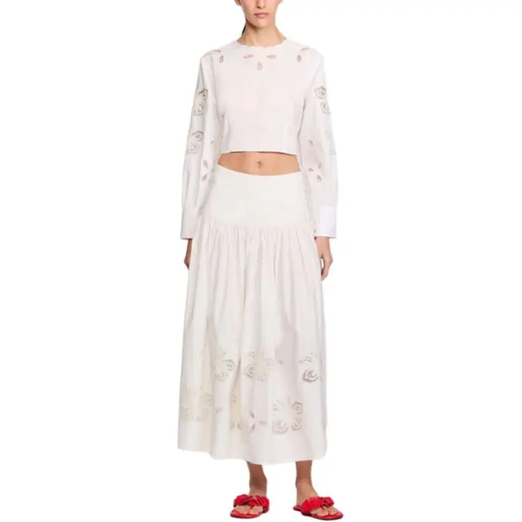 Sandro Floral embroidered Blouse-3