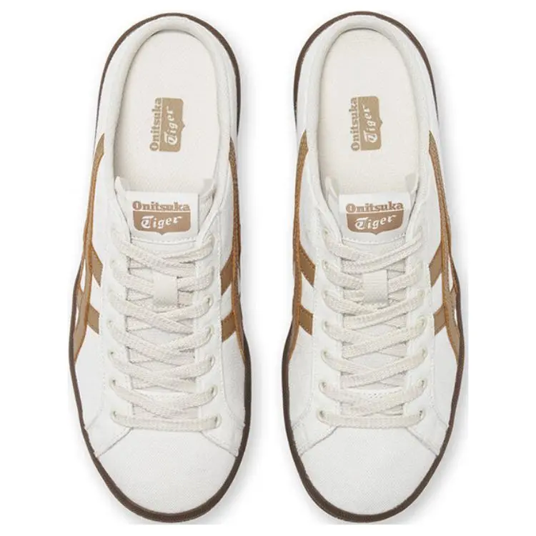 Onitsuka Tiger DD Trainer Sabot Slip Resistant And Breathable Low Top Casual Shoes Unisex Beige-3
