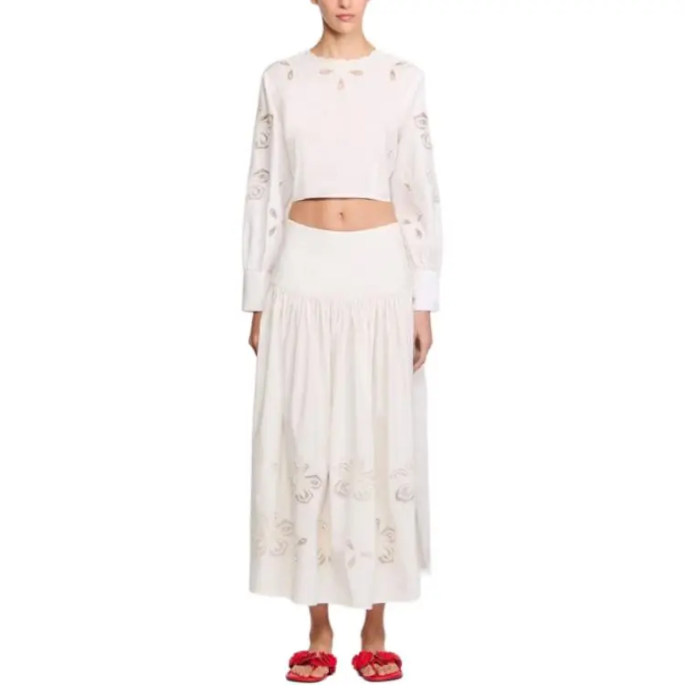 Sandro Floral embroidered Blouse-1