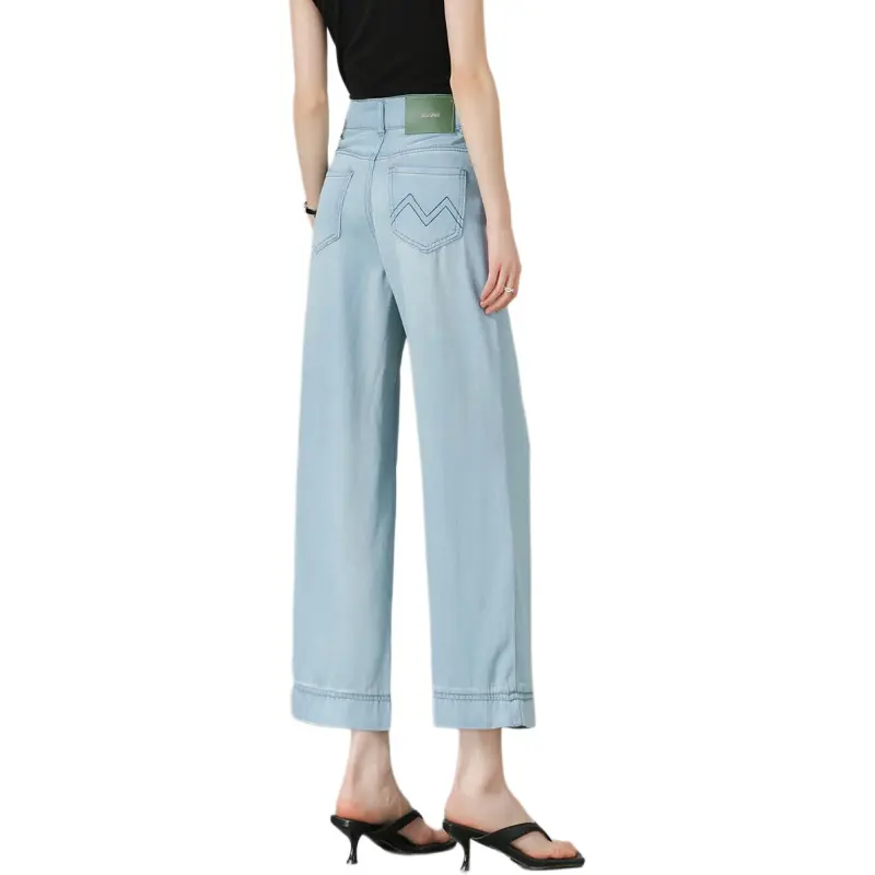 Weixi Casual Pants Women's Light Blue-3