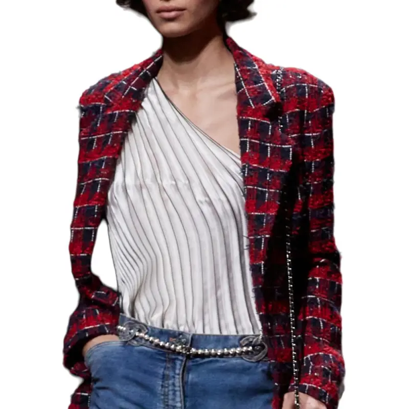 CHANEL 24 Spring And Summer Jackets Coats Women's Red-1