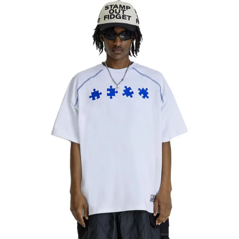 RUIZENLUO T Shirts Unisex White-2