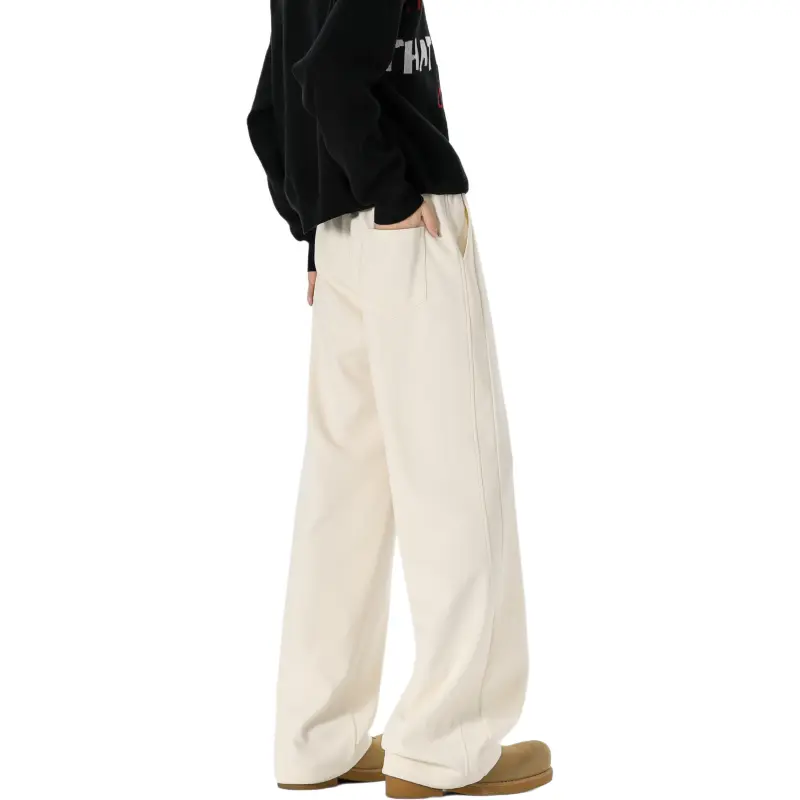 WKOOG Casual Pants Unisex Black-3