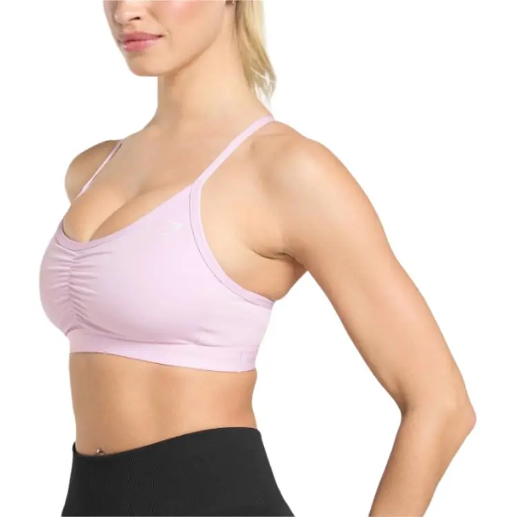 GYMSHARK Ruched Sports Underwear Women's Ice Pink-3