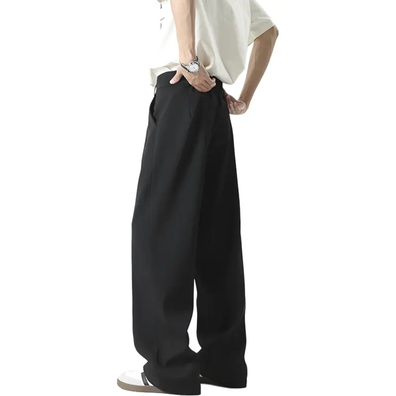 Fakeyoung Casual Pants Unisex Black-1
