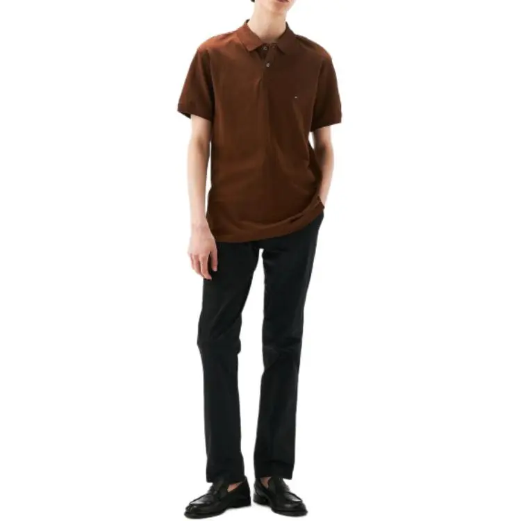 Tommy Hilfiger Polo Shirt Men's Brown-2