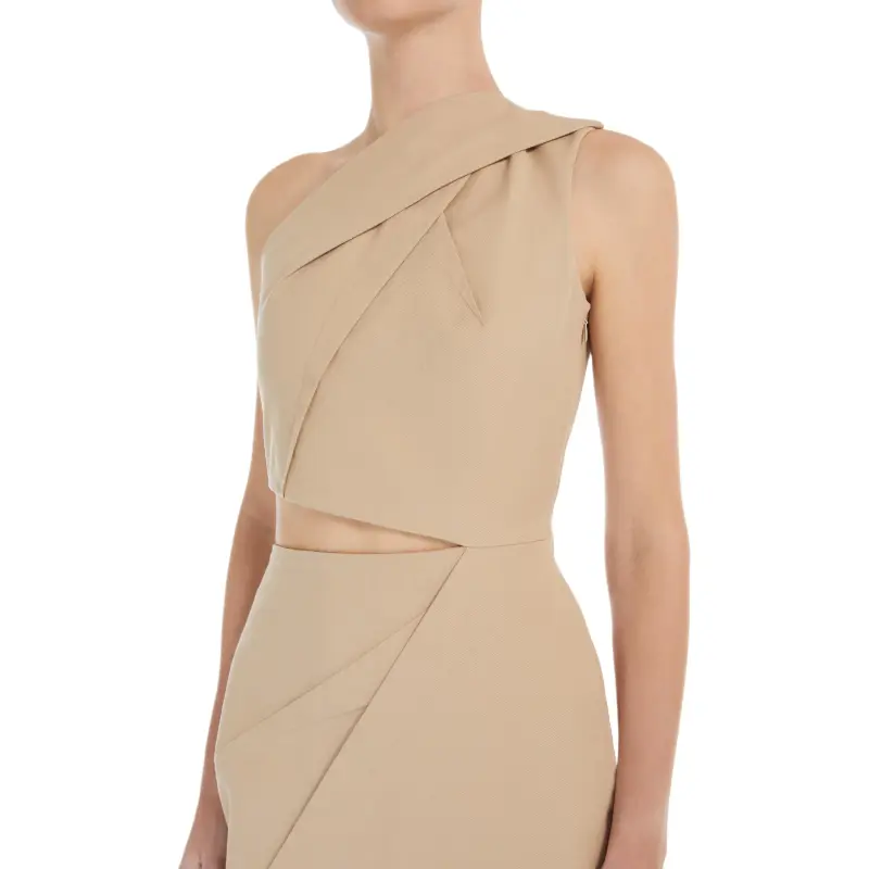 MaxMara Sleeveless Dress Women's Caramel-4