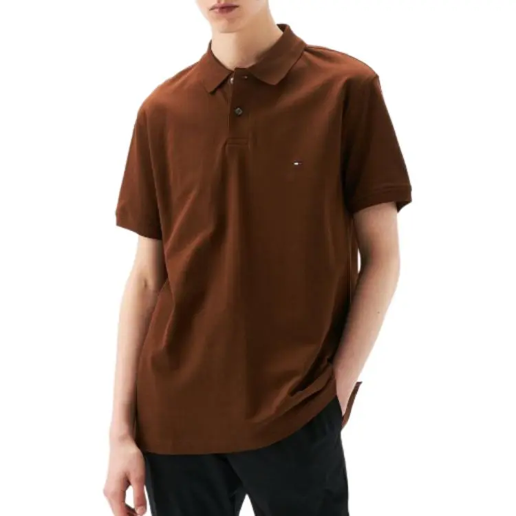 Tommy Hilfiger Polo Shirt Men's Brown-1