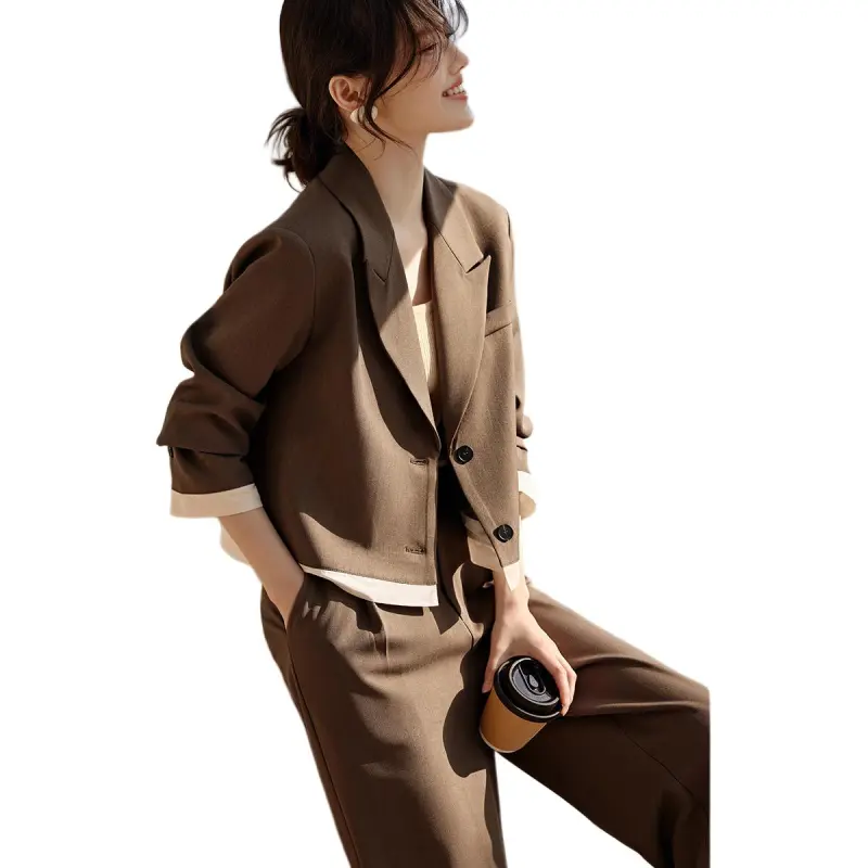 XWI Business Suits Women's Gray Coffee-2