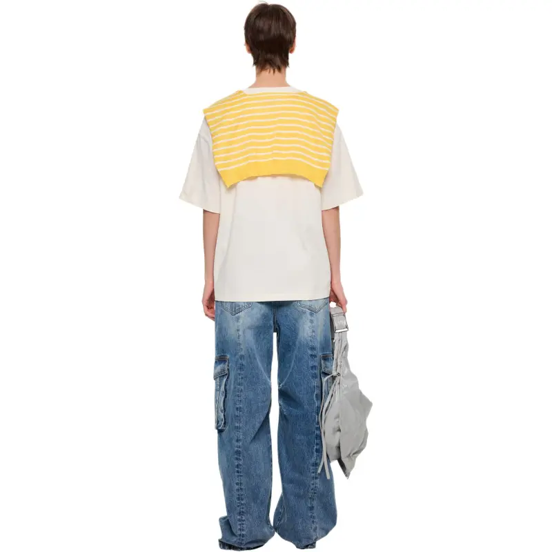 Alexia Sandra T Shirts Women's White/Yellow-5