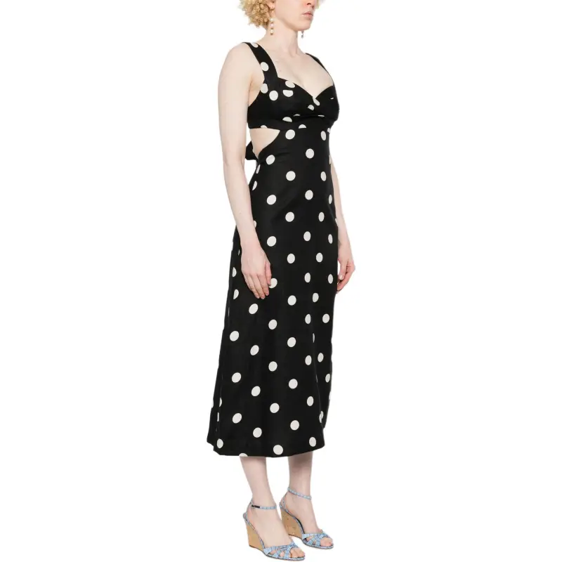 Zimmermann Polka Dot Tied Midi Dress-3