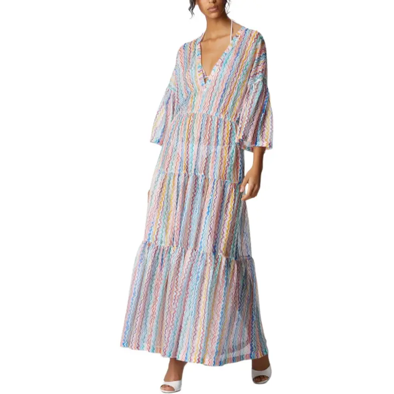 MISSONI Long Sleeved Dress Women's Multicolor-1