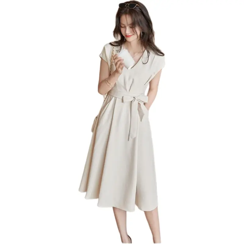 Mu Xiao Xin Short Sleeved Dress Women's-3