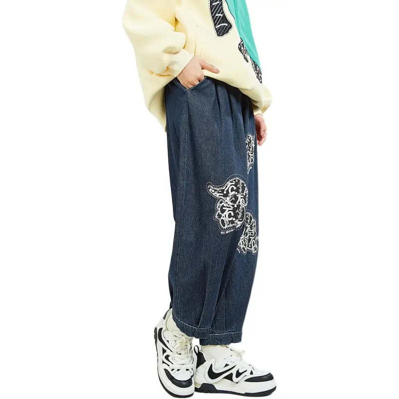 MUGUOGUOMU Jeans Women's Denim Blue-1
