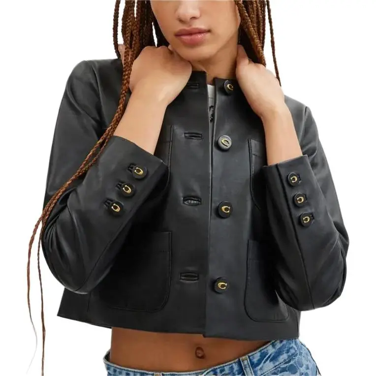 COACH Puffer Jacket Women's Black-3