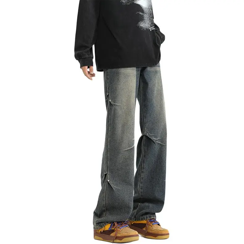 PAINT STAIN Jeans Unisex Dark Purple-163