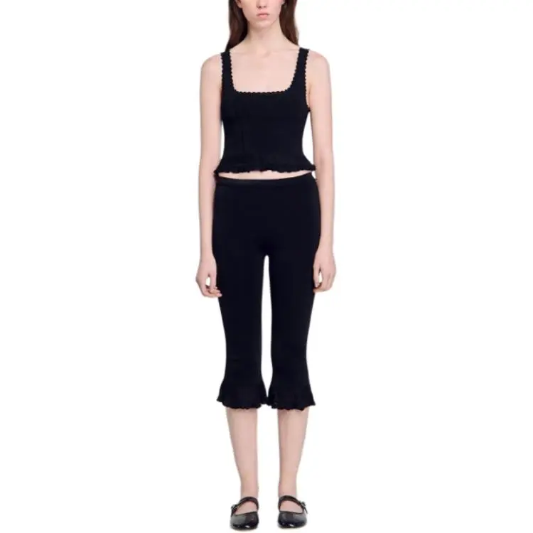 Sandro Scalloped Tank Top-1