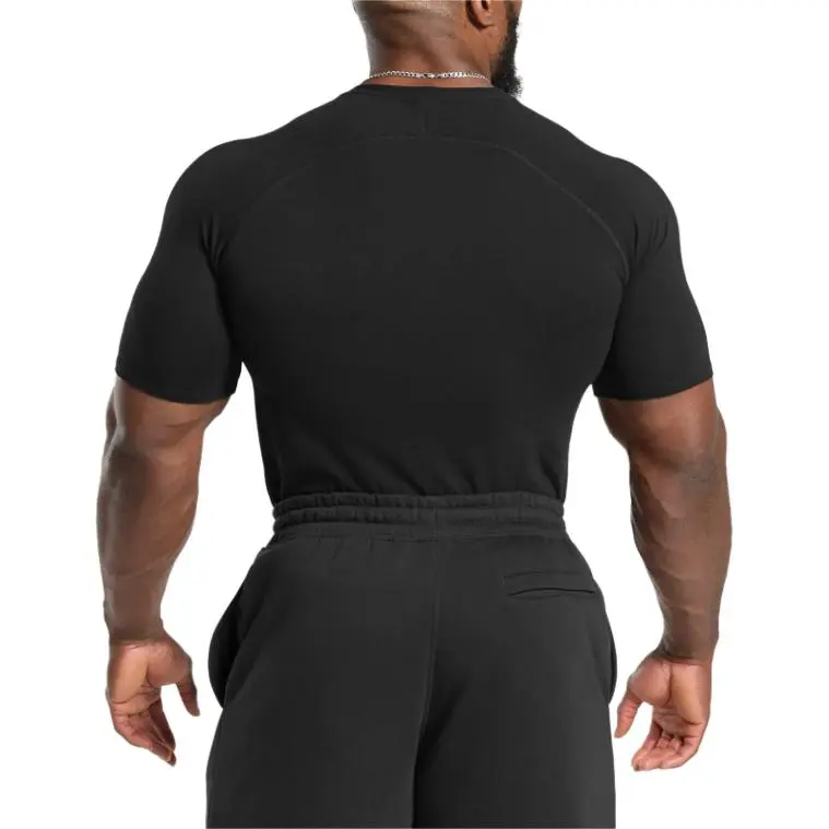 GYMSHARK T Shirt Men's Black/White-2