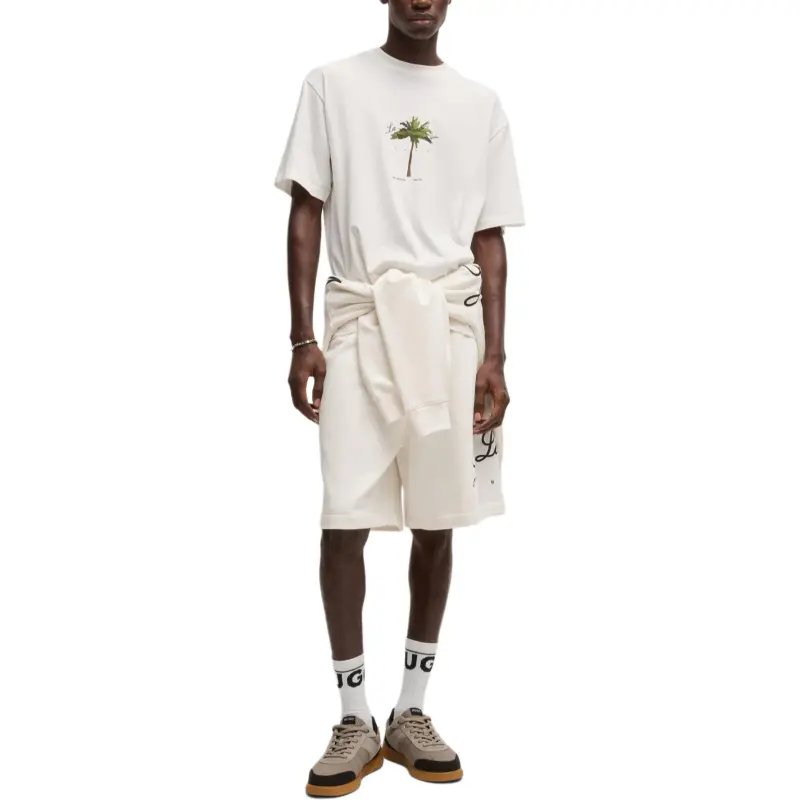HUGO BOSS Palm tree Print T shirt-1