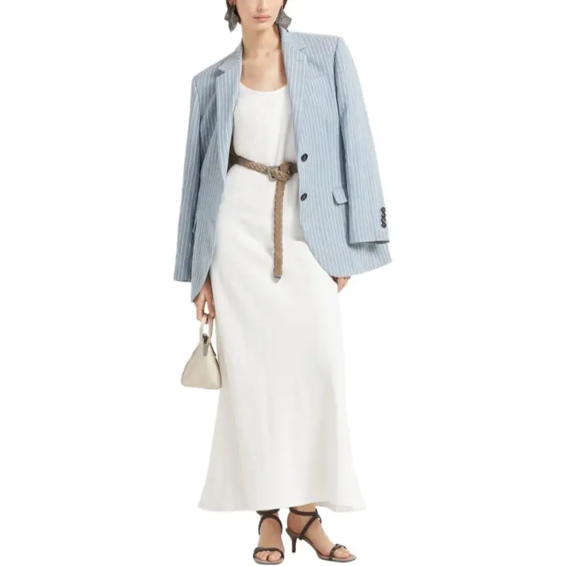Brunello Cucinelli Slip Dress Women's White-2