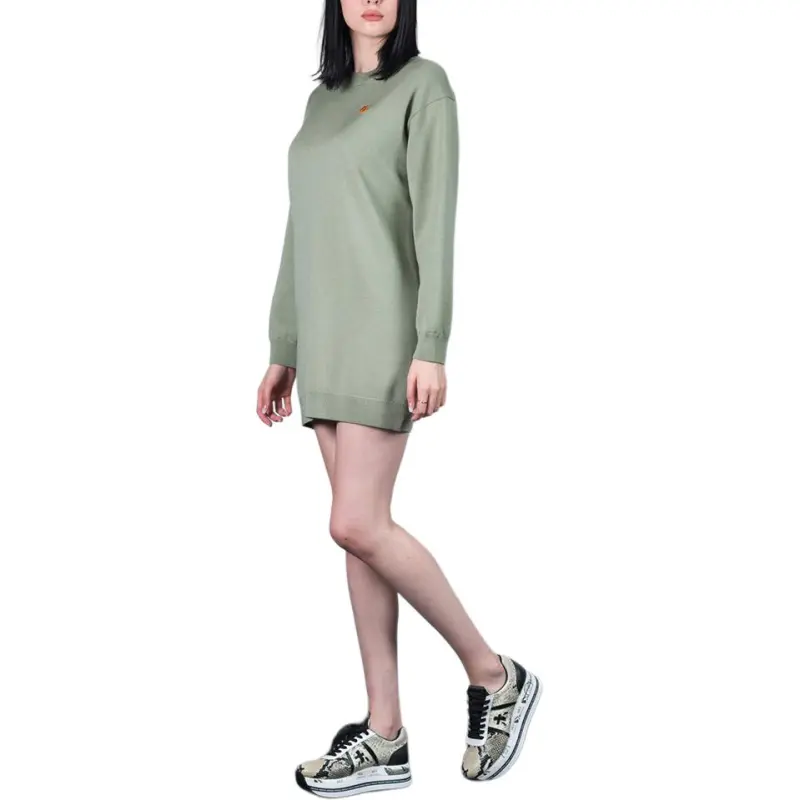 KENZO FW21 Long Sleeved Dress Women's Tea Green-5
