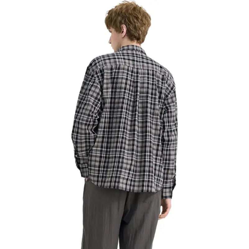 WILD LEADER Shirts Men Night Plaid[CW5158597]-1