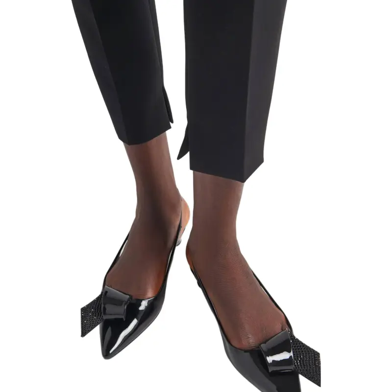 PRADA Wool Sateen Trousers-4