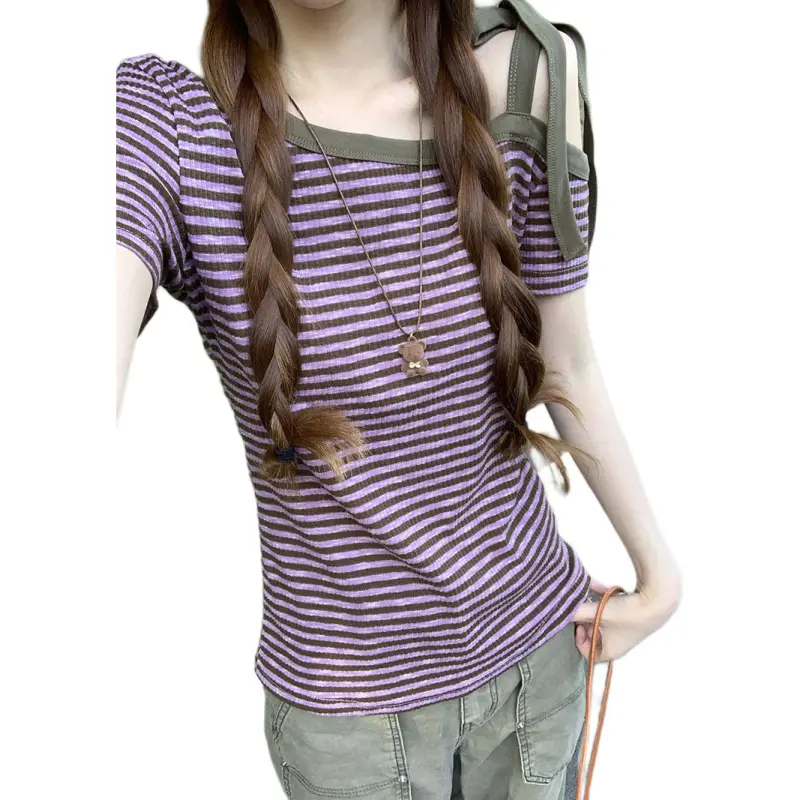 Dior Beauty T Shirts Women's Stripes-3