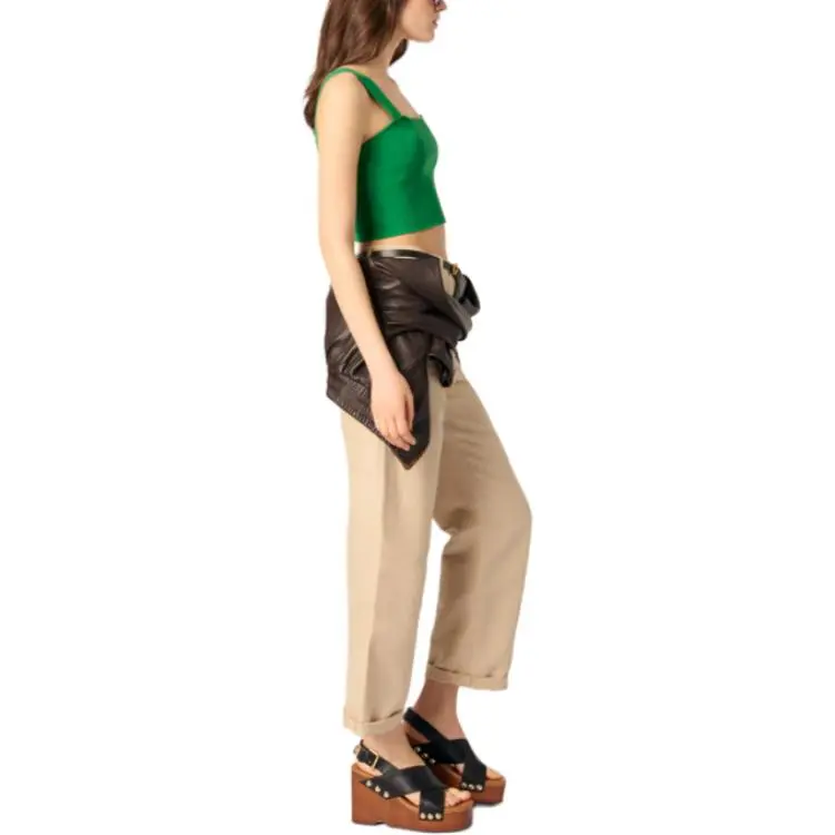 Maje Square neck Crop Top-3
