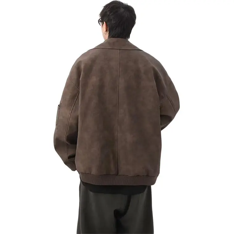 Extreme Turbo Leather Jacket Unisex Brown-1