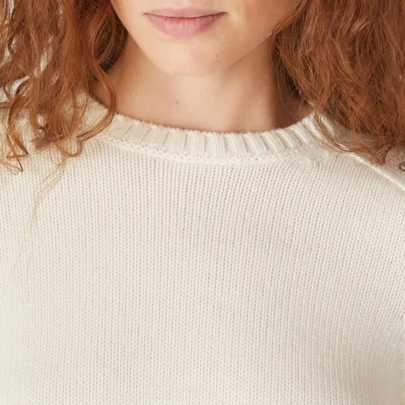 Loro Piana FW24 Cashmere Sweater Women's White Titanium-5
