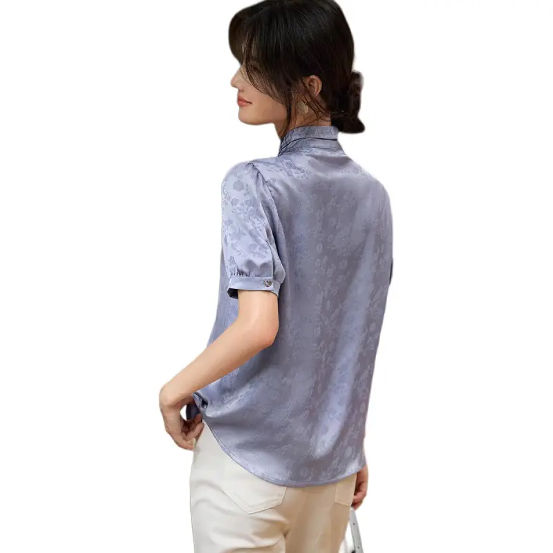 XWI SS24 Shirt Women's Gray Blue-1