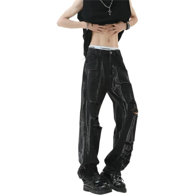 PANDA ADEVIL Jeans Unisex Black-2