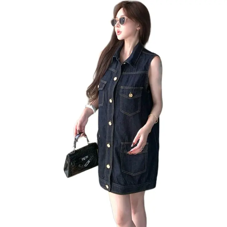 Flowers In Water Sleeveless Dress Women's-5