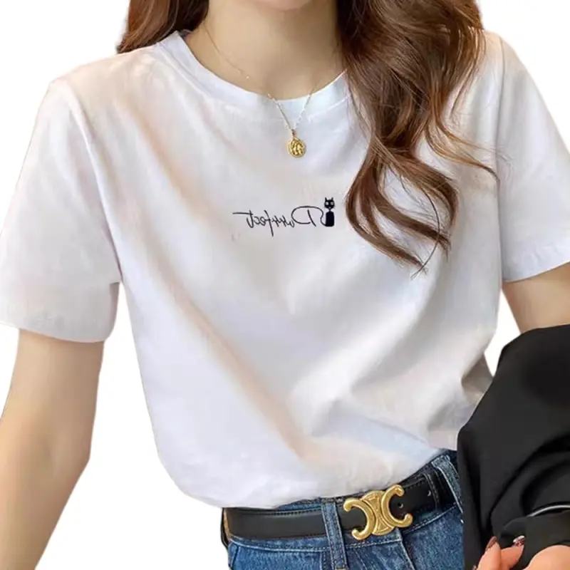 Fele.d T Shirts Women's White-2