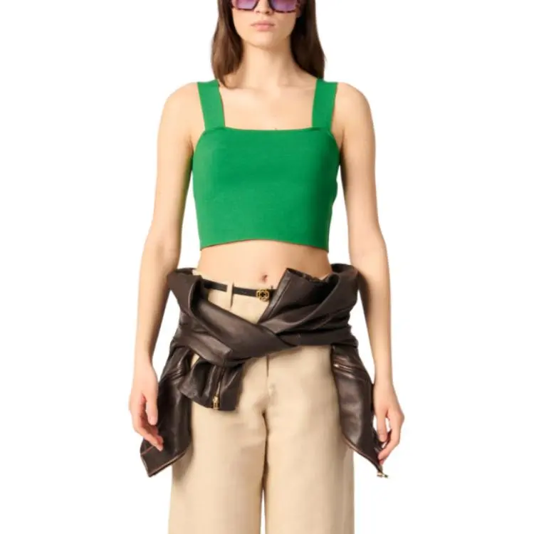 Maje Square neck Crop Top-1