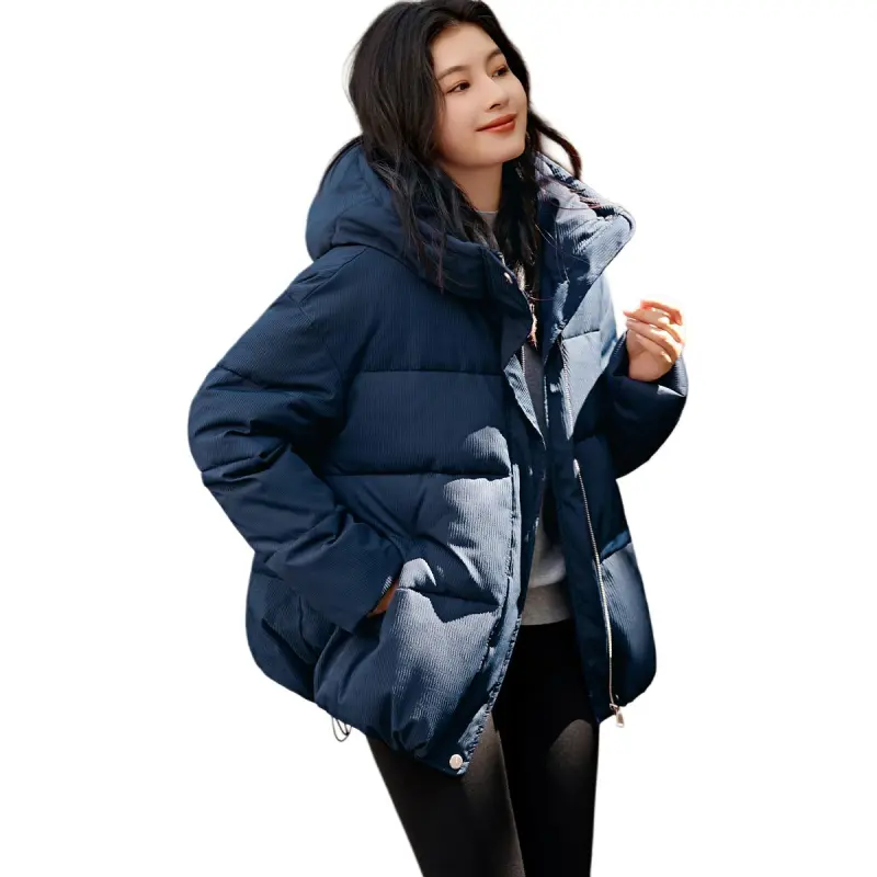 Mo Han Yi Mei Puffer Jacket Women's Navy Blue-2