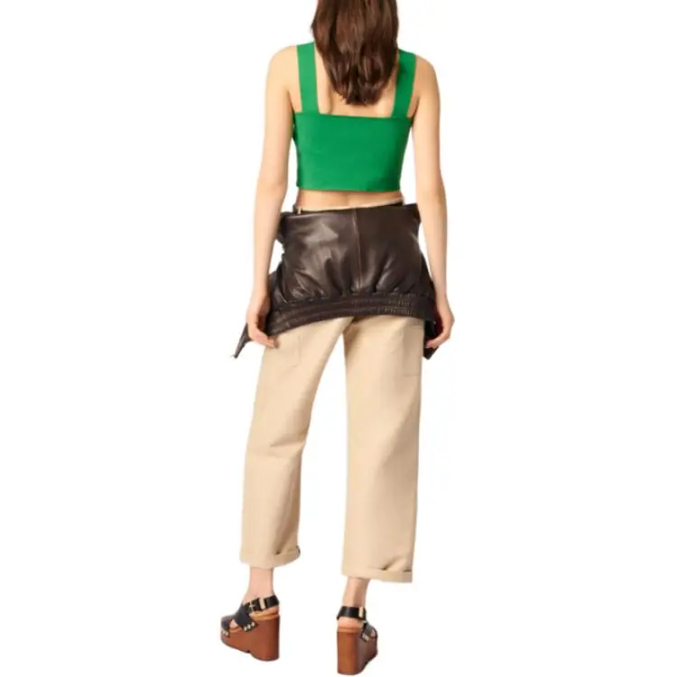 Maje Square neck Crop Top-2