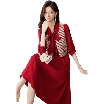 Like The Age Of Water Skirt Set Women's Red