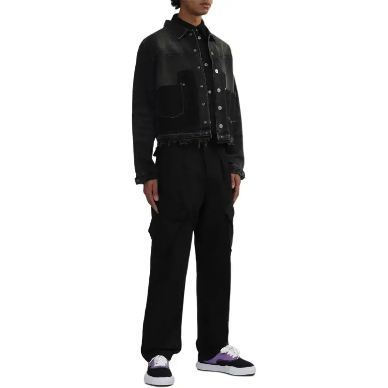 ANDERSSON BELL Unfinished effect Denim Jacket-4